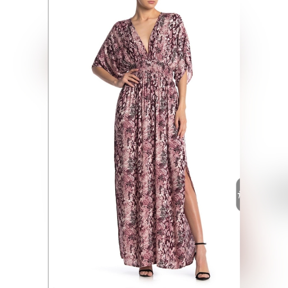 Lovestitch smocked maxi dress sz S/M